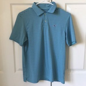 Vineyard Vines Boys striped performance Polo